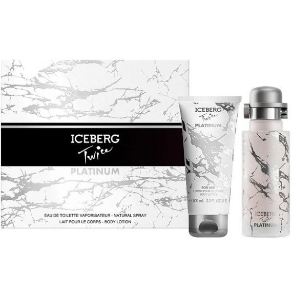 Iceberg Twice Platinum Ajándékkészlet nőknek