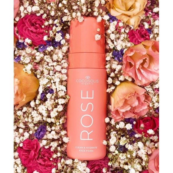 Cocosolis ROSE Clean & Hydrate Face Foam Arctisztító hab