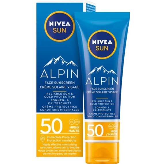 Nivea Sun Alpin Szárazság elleni arckrém SPF50