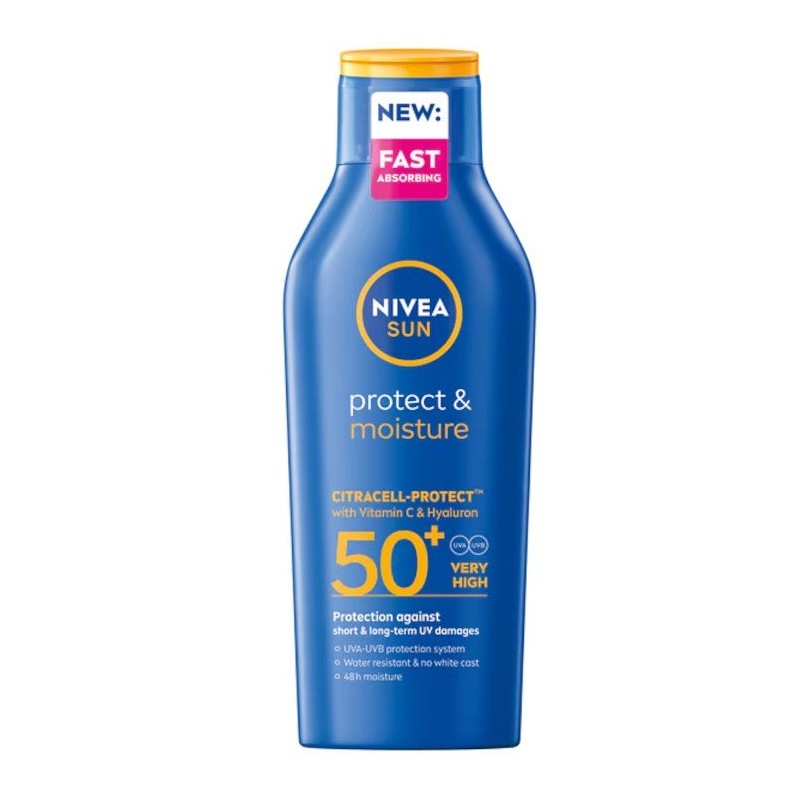 Nivea Sun Protect & Moisture SPF50+ fényvédő testápoló