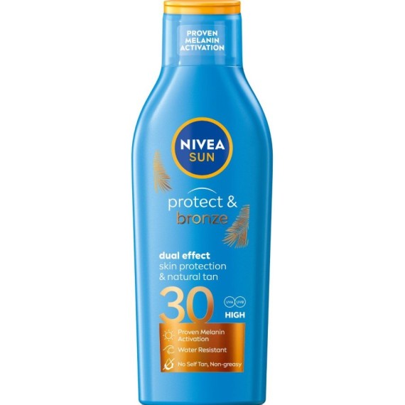Nivea Sun Protect & Bronze SPF 30 napvédő testápoló a természetes barnulásért