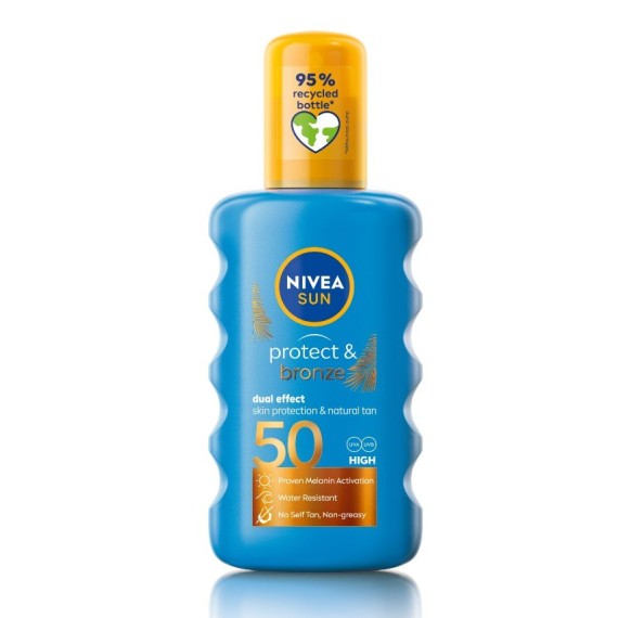Nivea Sun Protect & Bronze Szolárspray SPF 50+