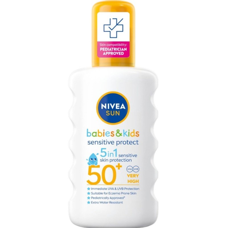 Nivea Sun Pure & Sensitive gyerekeknek szánt napozó spray SPF50+