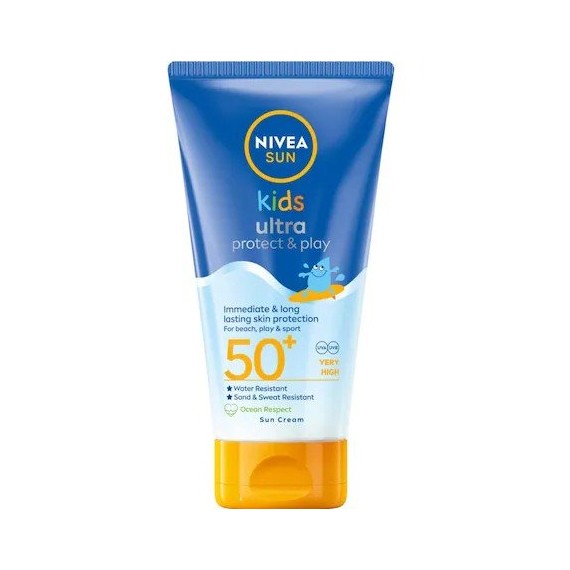 Nivea Sun Kids Ultra Protect & Play Vízálló gyerek napvédő lotion SPF 50+