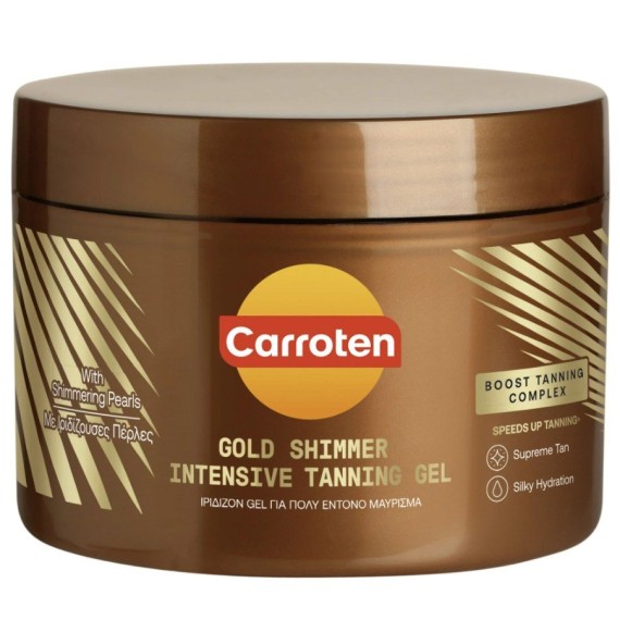 Carroten Gold Shimmer Tanning Gel Intenzív barnító gél csillogó hatással