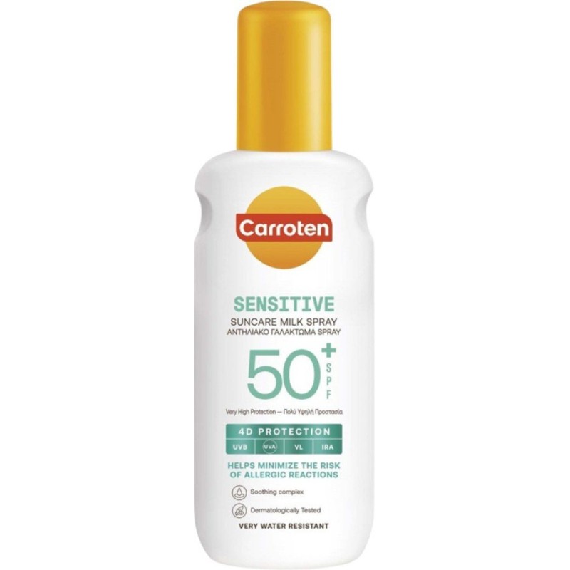 Carroten Sensitive Slncsevédő tej spray SPF50+