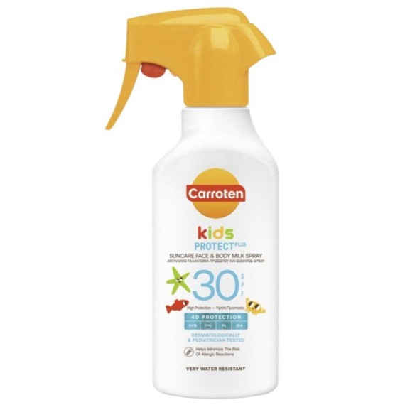 Carroten Kids napvédő spray tej gyermekeknek arcra és testre SPF30