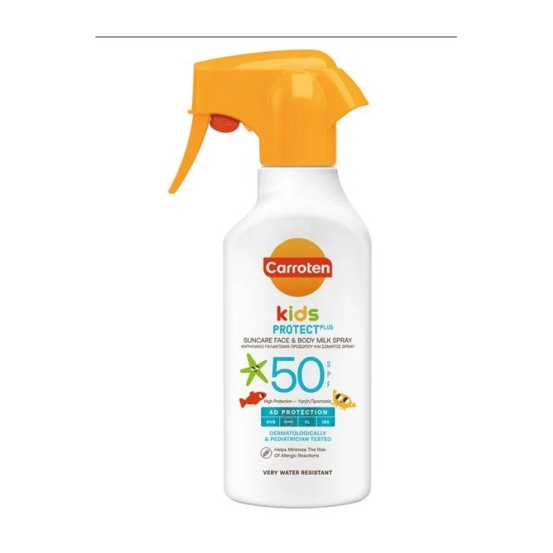 Carroten Kids Napvédő spray tej gyerekeknek arcra és testre SPF50