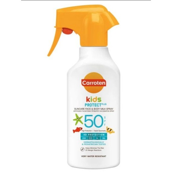 Carroten Kids Napvédő spray tej gyerekeknek arcra és testre SPF50