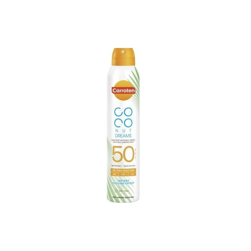 Carroten Coconut Dreams Száraz napvédő testpermet SPF50