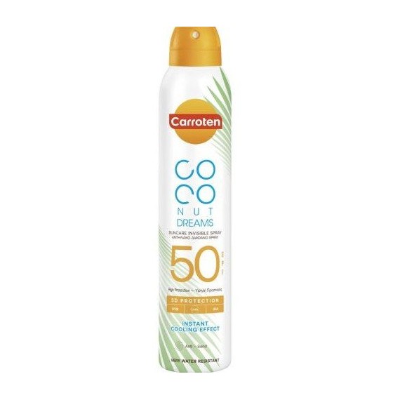 Carroten Coconut Dreams Száraz napvédő testpermet SPF50