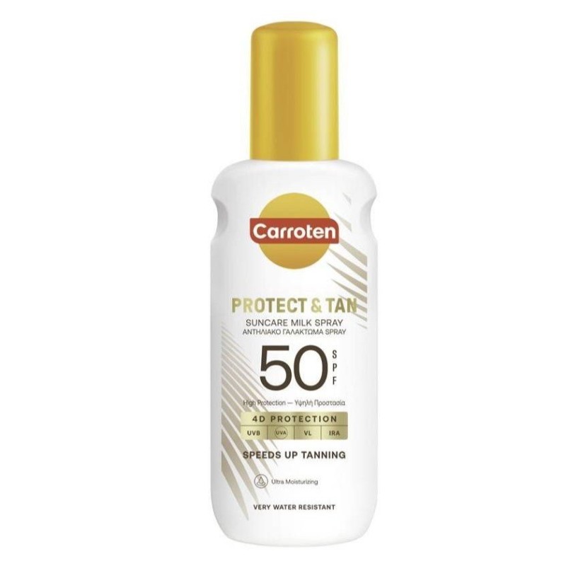 Carroten Protect & Tan Suncare Milk Spray Szemvédő tej spray SPF50