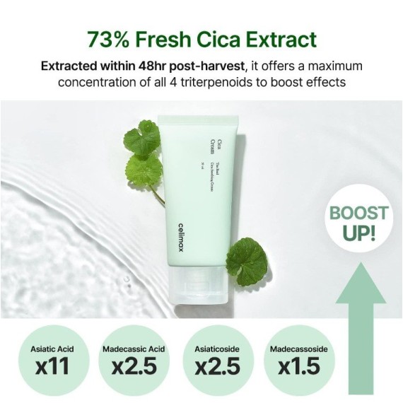 Celimax The Real Cica Soothing Cream Nyugtató gélkrém