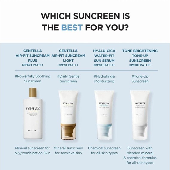 Skin1004 Madagascar Centella Hyalu-Cica Water-Fit Sun Serum SPF50+ Pa+ Napvédő szérum