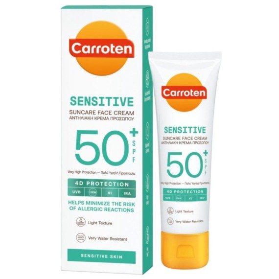 Carroten Sensitive arcvédő krém érzékeny bőrre SPF50+