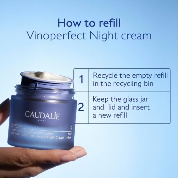 Caudalie Vinoperfect Éjszakai arckrém sötét foltok ellen