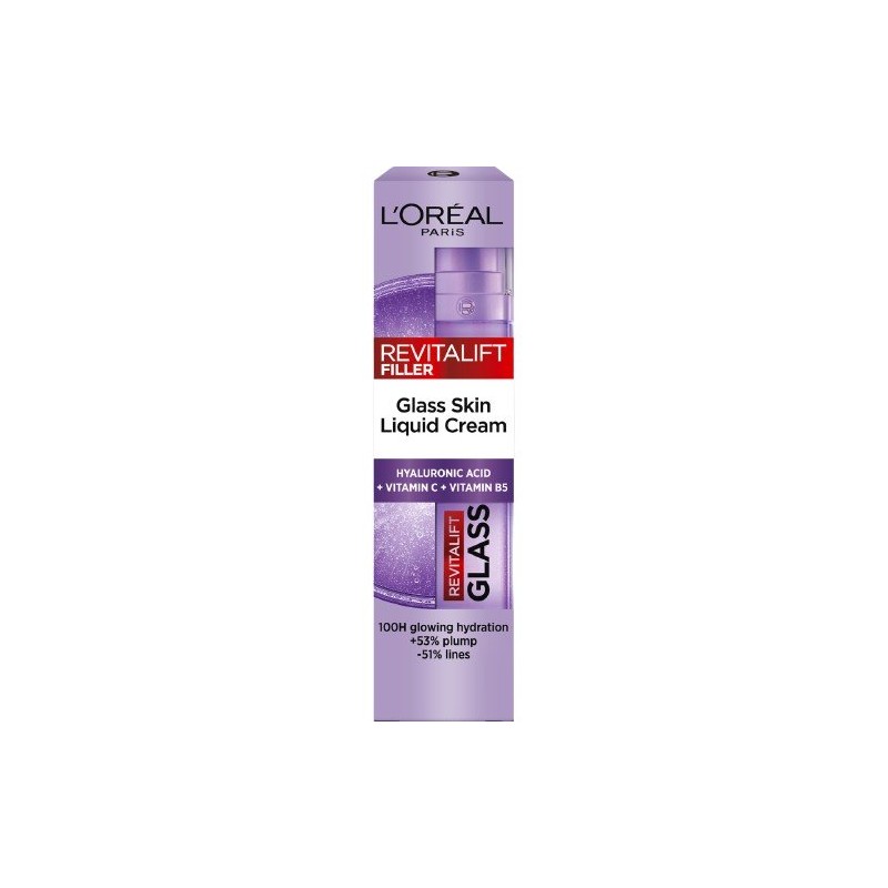 L'Oreal Paris Revitalift Filler Glass Skin Liquid Cream Folyékony arckrém