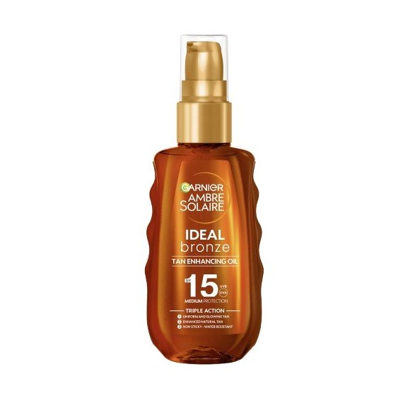 Garnier Ambre Solaire Ideal Bronze SPF15 Bronzosító napvédő olaj