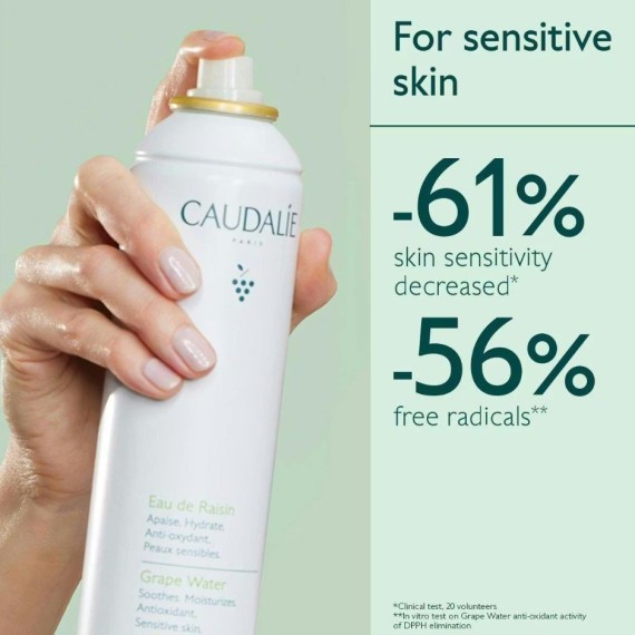 Caudalie Grape Water Arcra való szőlővíz
