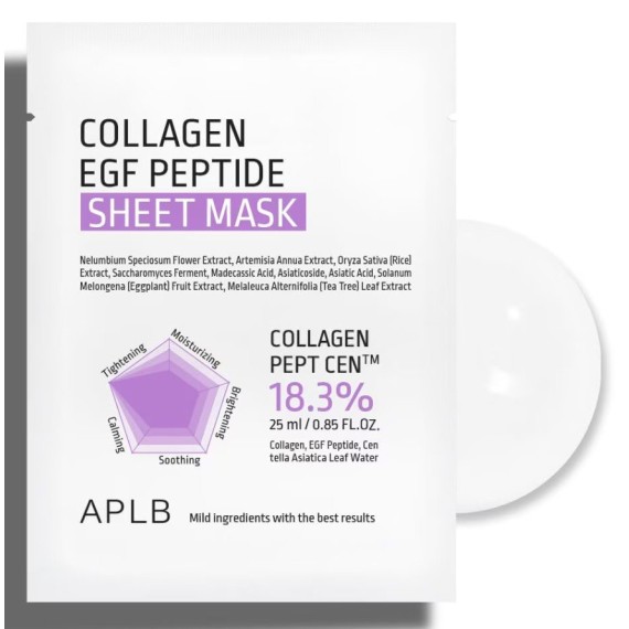APLB Collagen EGF Peptide Sheet Mask Kollagénes fátyolmaszk