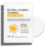 APLB Retinol Vitamin C Vitamin E Sheet Mask Fátyolmaszk arcra