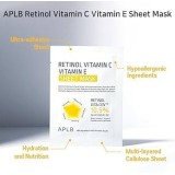 APLB Retinol Vitamin C Vitamin E Sheet Mask Fátyolmaszk arcra