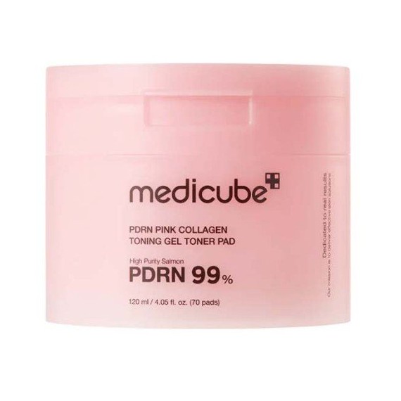 Medicube PDRN Pink Collagen Toning Gel Toner Pads Arcápoló párnák