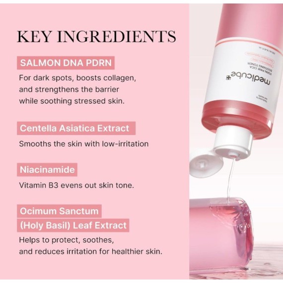 Medicube PDRN Pink Cica Soothing Toner Nyugtató arctonik