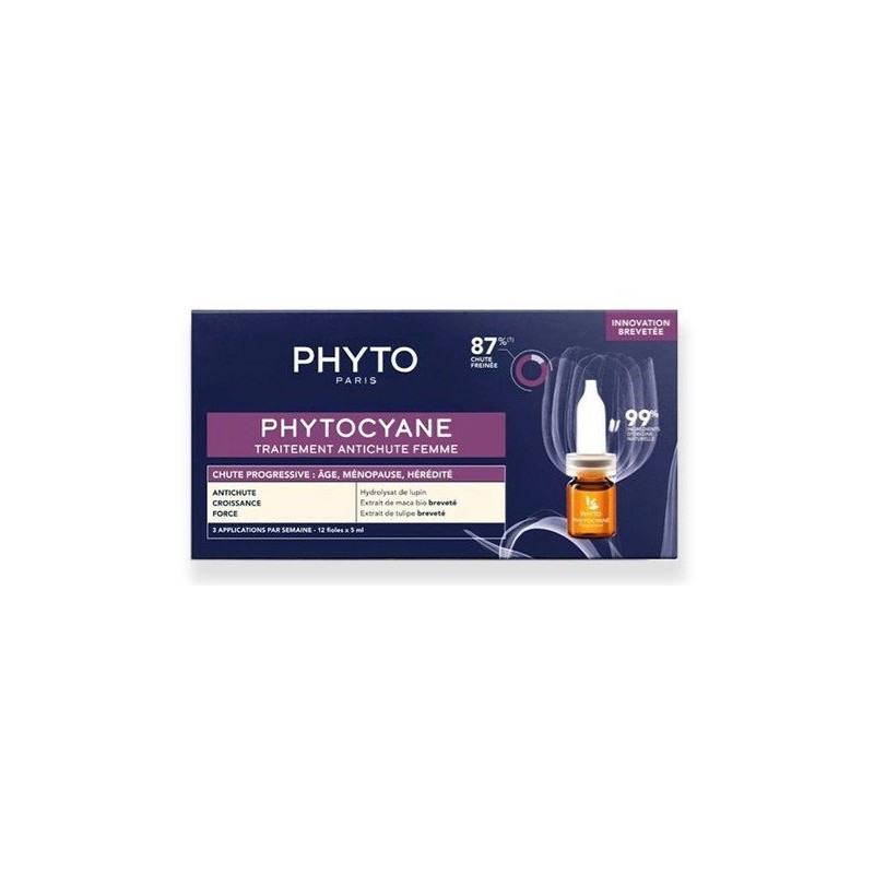 Phyto Phytocyane Anti Hair-Loss Treatment Progresszív hajhullás elleni kezelés nőknek
