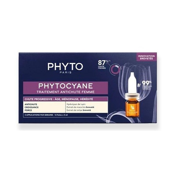 Phyto Phytocyane Anti Hair-Loss Treatment Progresszív hajhullás elleni kezelés nőknek