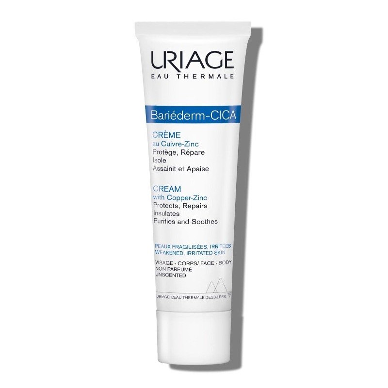 Uriage Bariederm Cica Repairing Cream With D-Panthenol And Copper-Zinc Regeneráló arckrém