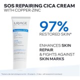 Uriage Bariederm Cica Repairing Cream With D-Panthenol And Copper-Zinc Regeneráló arckrém