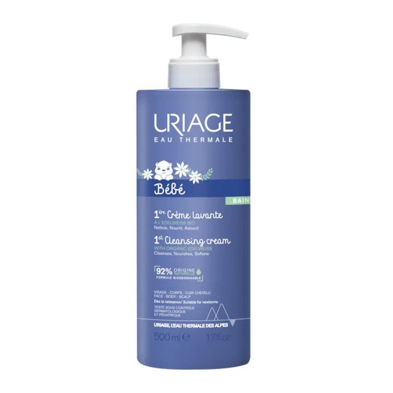 Uriage Baby 1st Cleansing Cream Baba tisztítókrém arcra, testre és fejbőrre