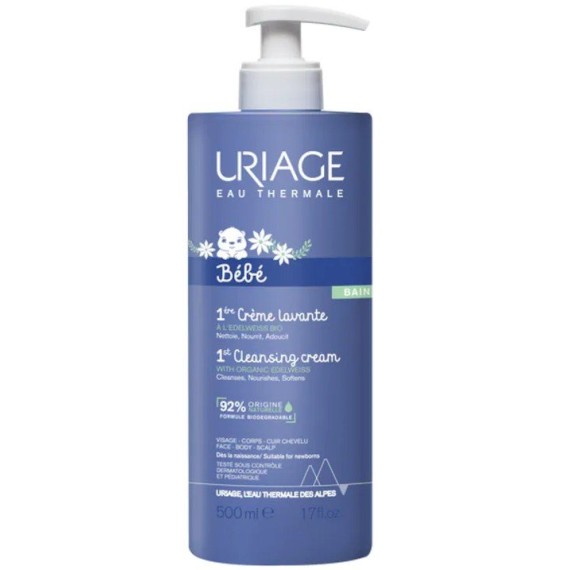 Uriage Baby 1st Cleansing Cream Baba tisztítókrém arcra, testre és fejbőrre