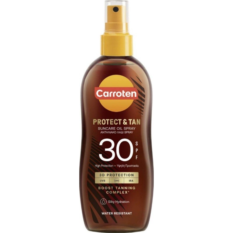 Carroten Protect & Tan Napvédő olaj gyors barnuláshoz SPF30