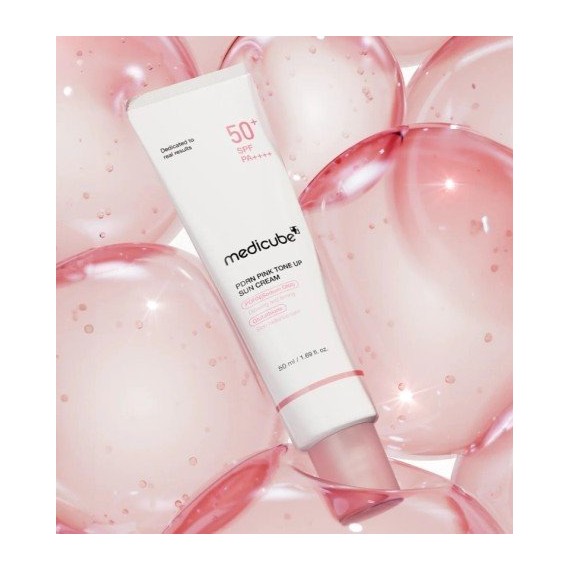 Medicube PDRN Pink Tone Up Sun Cream SPF50+ Színezett fényvédő krém
